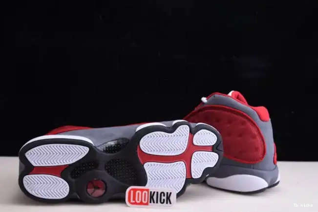 Reps TBK Jordan Grey Flint 414571-600 Retro 13 Air Red Gym 0416